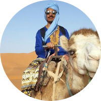 James Being a Bar40 Badass on a Camel